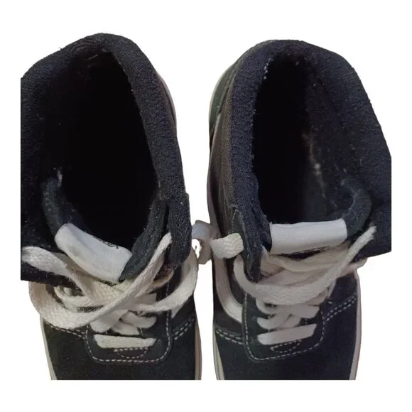 Vans Sk8 Hi Shoe Youth Sz 3 Black & White 500714 Off The Wall Sneaker High Top - Picture 3 of 8